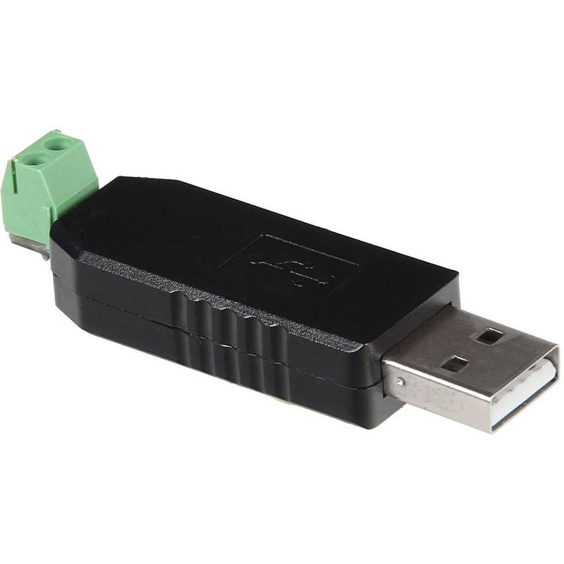 Foto van Joy-it joy-it omvormer (usb/rs485) raspberry pi, arduino [1x usb-a 2.0 stekker - 1x 2-dradenkabel] zwart