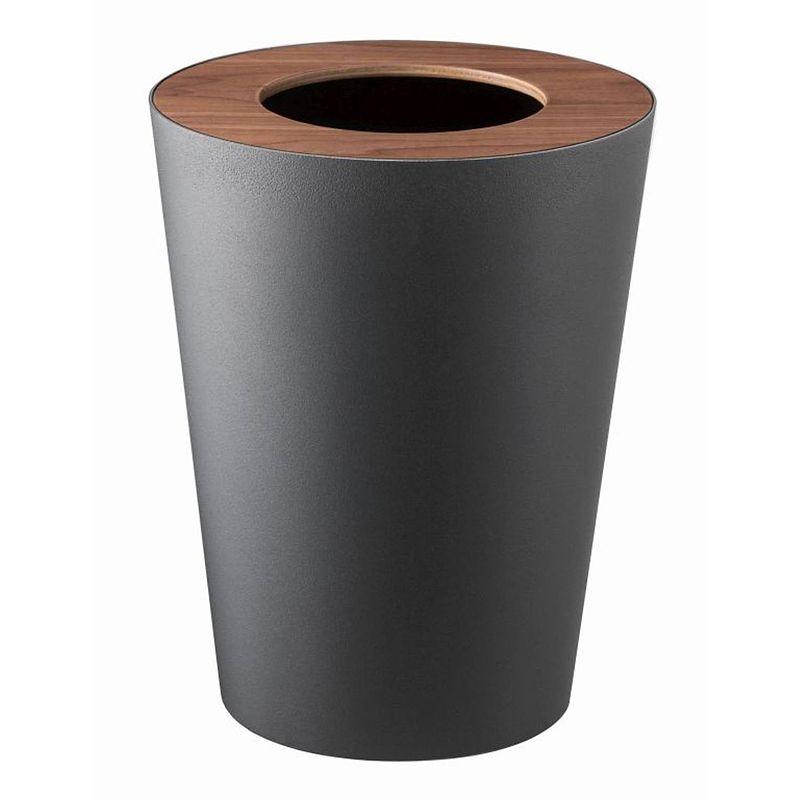 Foto van Yamazaki trash can round - rin - brown