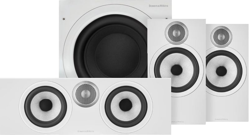 Foto van Bowers & wilkins htm6 s3 + 606 s3 (per paar) + asw610 wit