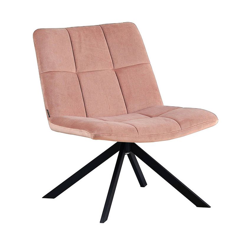 Foto van Bronx71 velvet fauteuil eevi roze.