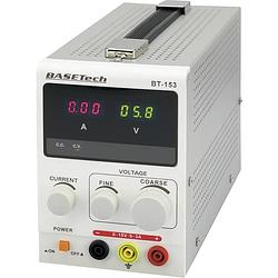 Foto van Basetech bt-153 labvoeding, regelbaar 0 - 15 v/dc 0 - 3 a 45 w aantal uitgangen 1 x