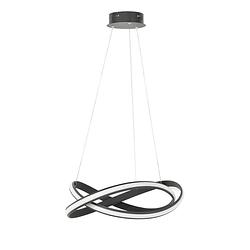 Foto van Infiori -ghlight - waves - hanglamp - led - 55 x 55 x 140cm - zwart