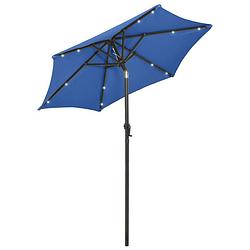 Foto van The living store parasol - aanpasbaar - uv-bescherming en vochtbestendig - inklapbaar - draagbaar - aluminium paal - 6