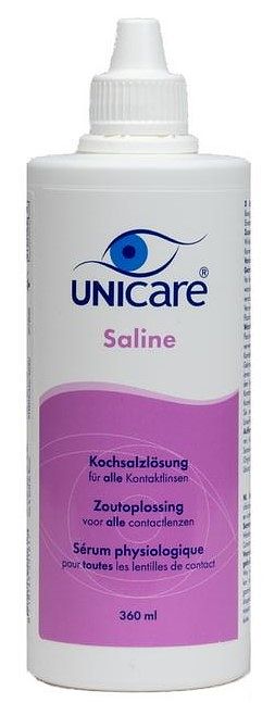 Foto van Unicare saline lenzenvloeistof