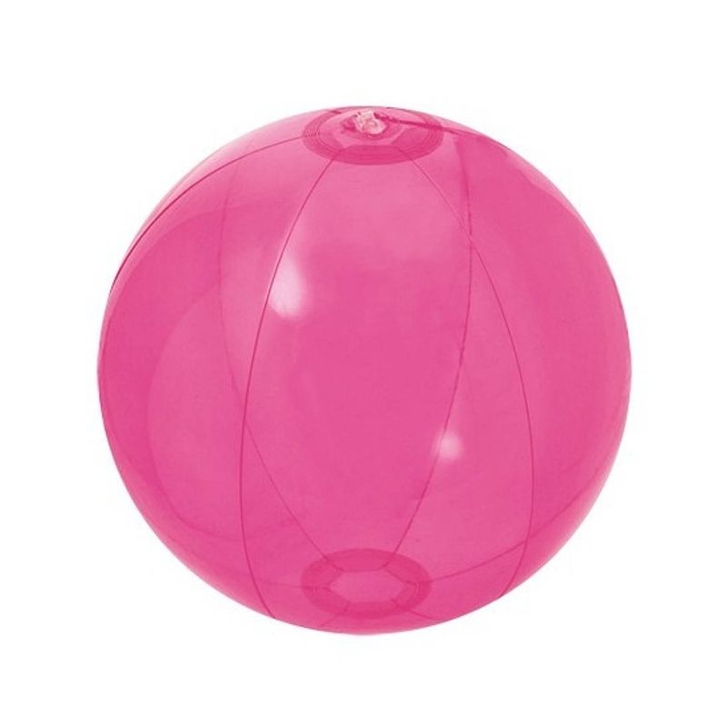 Foto van 3x opblaasbare strandbal fel roze 30 cm - strandballen