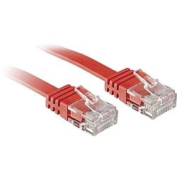 Foto van Lindy 47515 rj45 netwerkkabel, patchkabel cat 6 u/utp 10.00 m rood snagless 1 stuk(s)