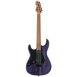 Foto van Esp ltd deluxe sn-1000ht lh purple blast linkshandige elektrische gitaar (scalloped 17-24)
