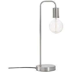 Foto van Metalen lamp - e27 - 40 w - h. 45 cm - zilver