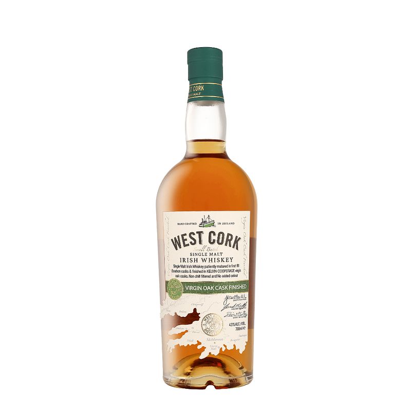 Foto van West cork virgin oak cask finished 70cl whisky