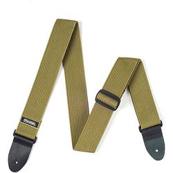 Foto van Dunlop d27-01ol ribbed cotton strap olive green gitaarband