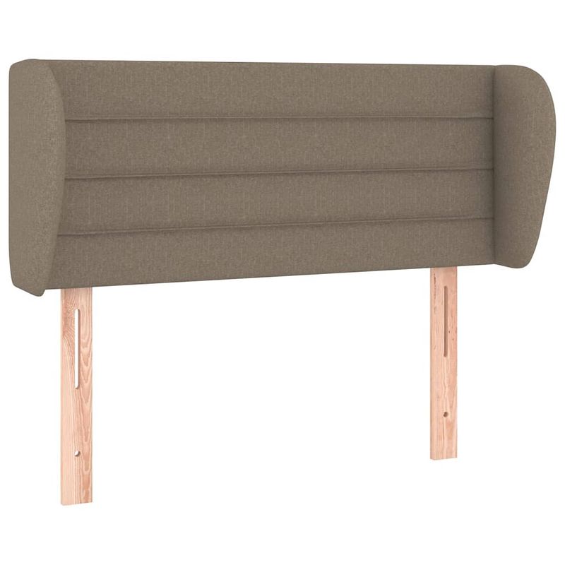 Foto van The living store klassiek hoofdbord - taupe - 103 x 23 x 78/88 cm - duurzaam materiaal