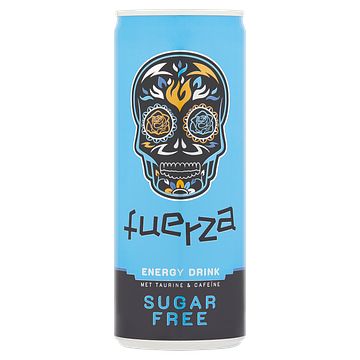 Foto van 3 voor € 1,00 | fuerza energy drink sugar free 250ml aanbieding bij jumbo