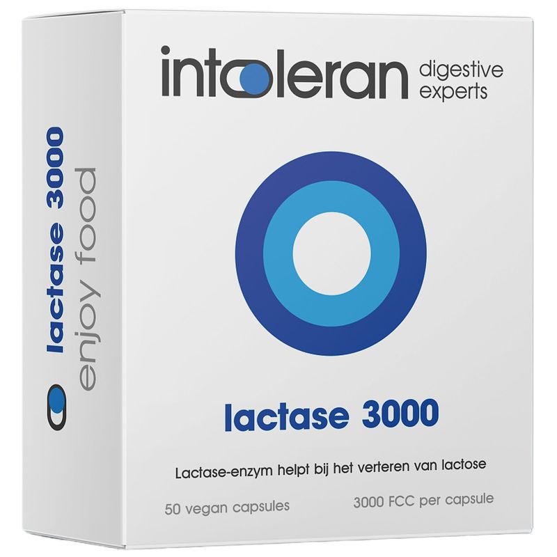 Foto van Intoleran lactase 3000 fcc capsules