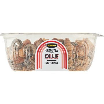 Foto van Jumbo gezouten olijf notenmix 130g aanbieding bij jumbo | cup a 110250 gram