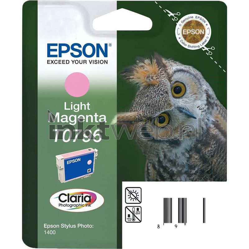 Foto van Epson t0796 licht magenta cartridge