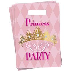 Foto van Haza original feestzakjes princess party 25 cm 6 stuks roze