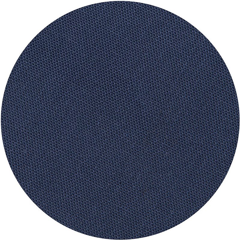 Foto van Donkerblauw tafelkleed van polyester/katoen rond 160 cm - feesttafelkleden