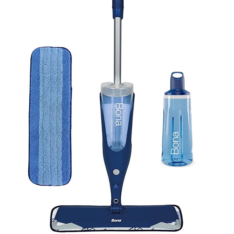 Foto van Bona premium spray mop - vloerwisser met spray - inclusief houten vloer reiniger & microvezel reinigingspad dweil