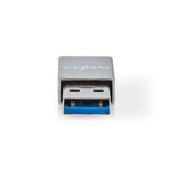 Foto van Nedis usb-a adapter - cctb60925al - zilver