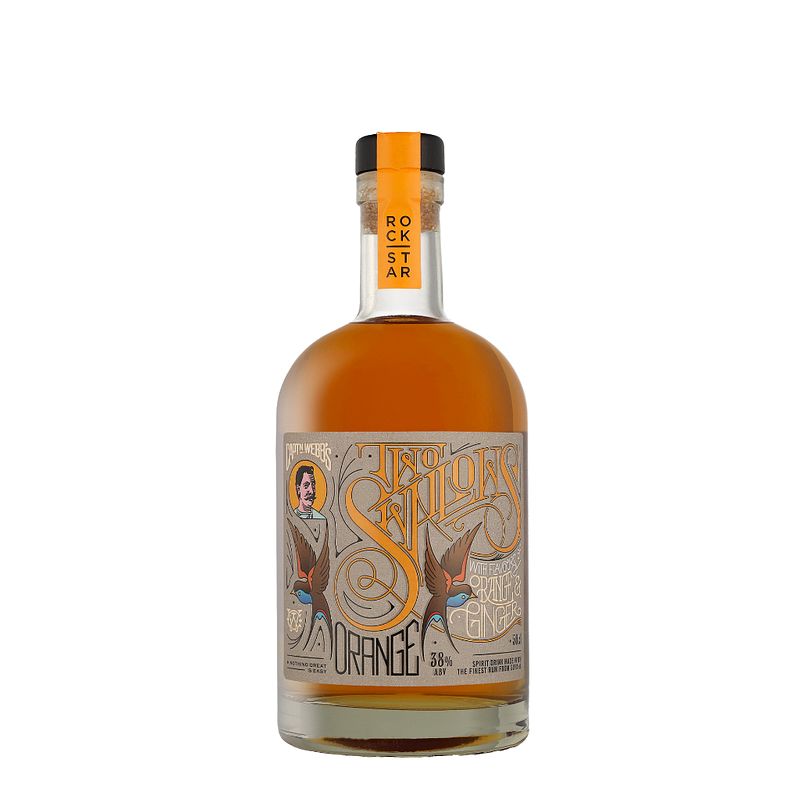 Foto van Rockstar two swallows orange & ginger 50cl rum