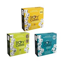 Foto van Spellenbundel - dobbelspel - 3 stuks - rory's story cubes voyages, astro & emergency