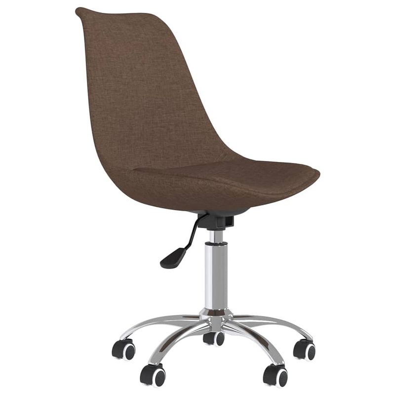 Foto van The living store eetkamerstoelen - draaibare stoelen - 48 x 58 x (81-93) cm - bruin