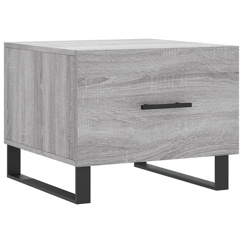 Foto van Vidaxl salontafel 50x50x40 cm bewerkt hout grijs sonoma eiken