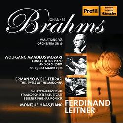 Foto van Brahms: haydn var., mozart: piano c - cd (0881488406320)