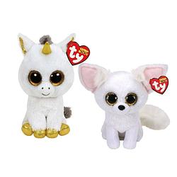 Foto van Ty - knuffel - beanie boo's - pegasus unicorn & phoenix fox