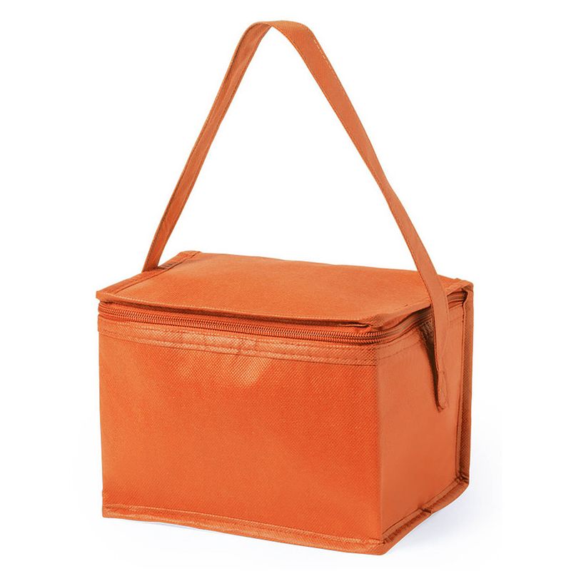 Foto van Strand sixpack mini koeltasjes oranje - koeltas