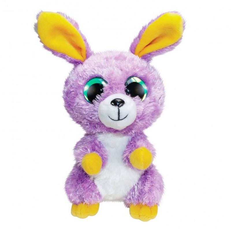 Foto van Lumo stars knuffel bunny lila junior 15 cm pluche paars/geel