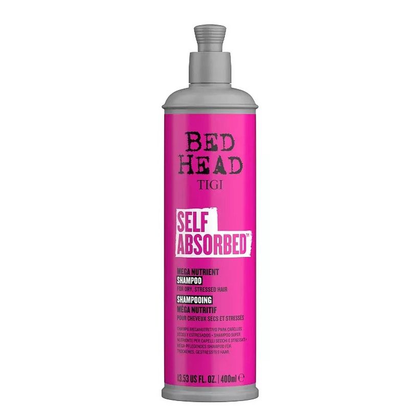 Foto van Bed head self absorbed nourishing shampoo voor droog en gestrest haar 400ml