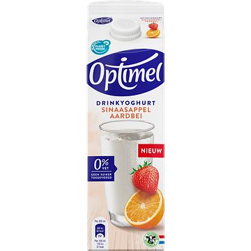 Foto van 2 voor € 3,00 | optimel drinkyoghurt sinaasappel aardbei 0% vet 1 x 1l aanbieding bij jumbo