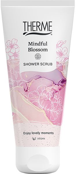 Foto van Therme mindful blossom shower scrub