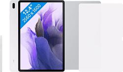 Foto van Samsung galaxy tab s7 fe 128gb wifi zilver + beschermingspakket