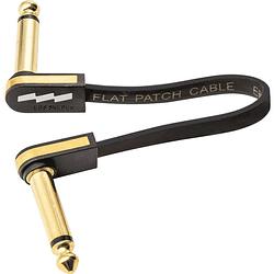 Foto van Ebs pcf-pg10 premium gold flat patchkabel mono haaks 10 cm