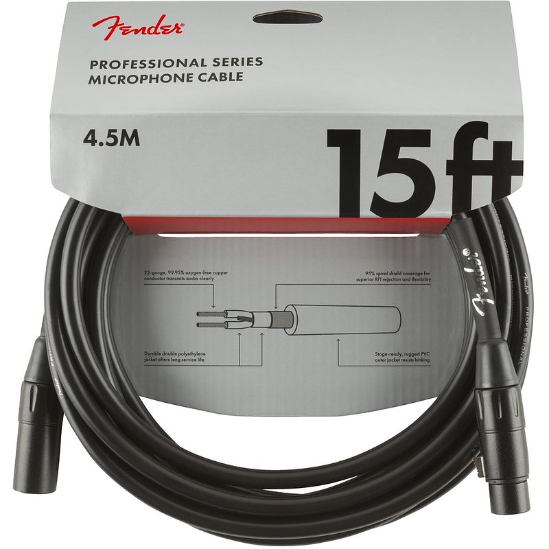 Foto van Fender professional series microfoonkabel 4.5m