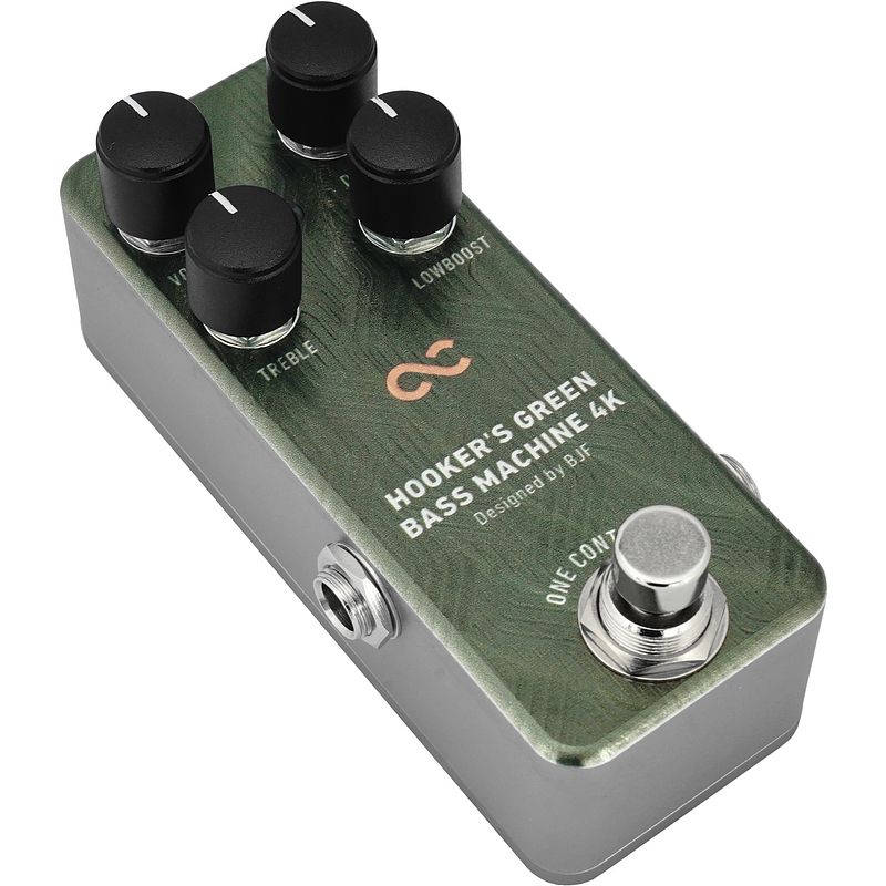 Foto van One control hooker'ss green bass machine 4k overdrive / distortion effectpedaal voor basgitaar