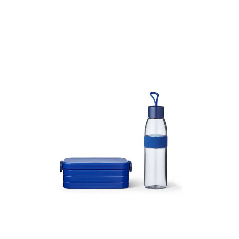 Foto van Mepal - giftset onderweg (lunchbox take a break + waterfles ellipse) - vivid blue