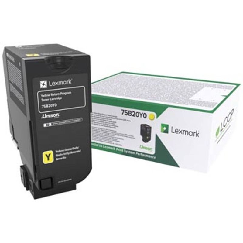 Foto van Lexmark toner geel, 10.000 pagina's - oem: 75b20y0