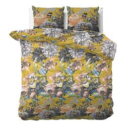 Foto van Dreamhouse bedding andolf dekbedovertrek - lits-jumeaux (240x200/220 cm + 2 slopen) - katoen satijn - yellow