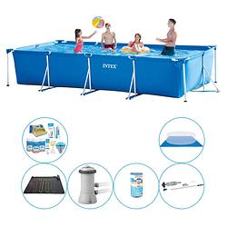 Foto van Zwembad plus accessoires - 7-delig - intex frame pool rechthoekig 450x220x84 cm