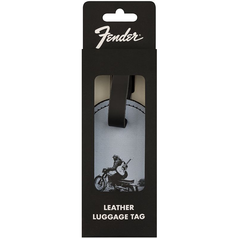 Foto van Fender vintage ad luggage tags