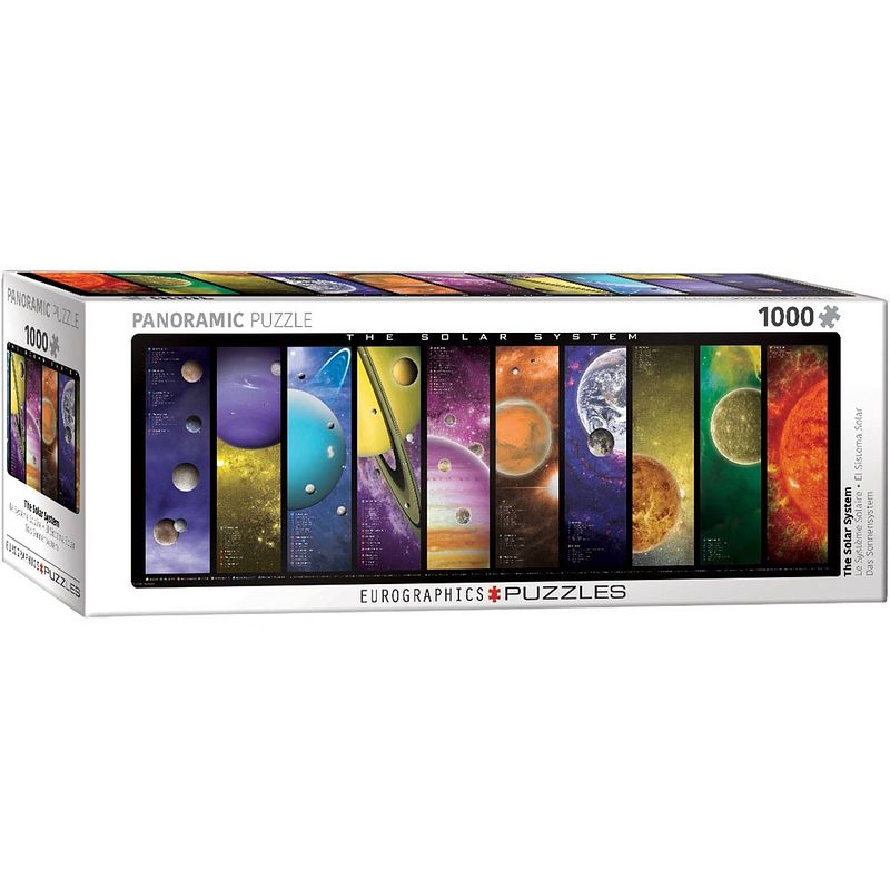 Foto van Eurographics puzzel the solar system panorama - 1000 stukjes