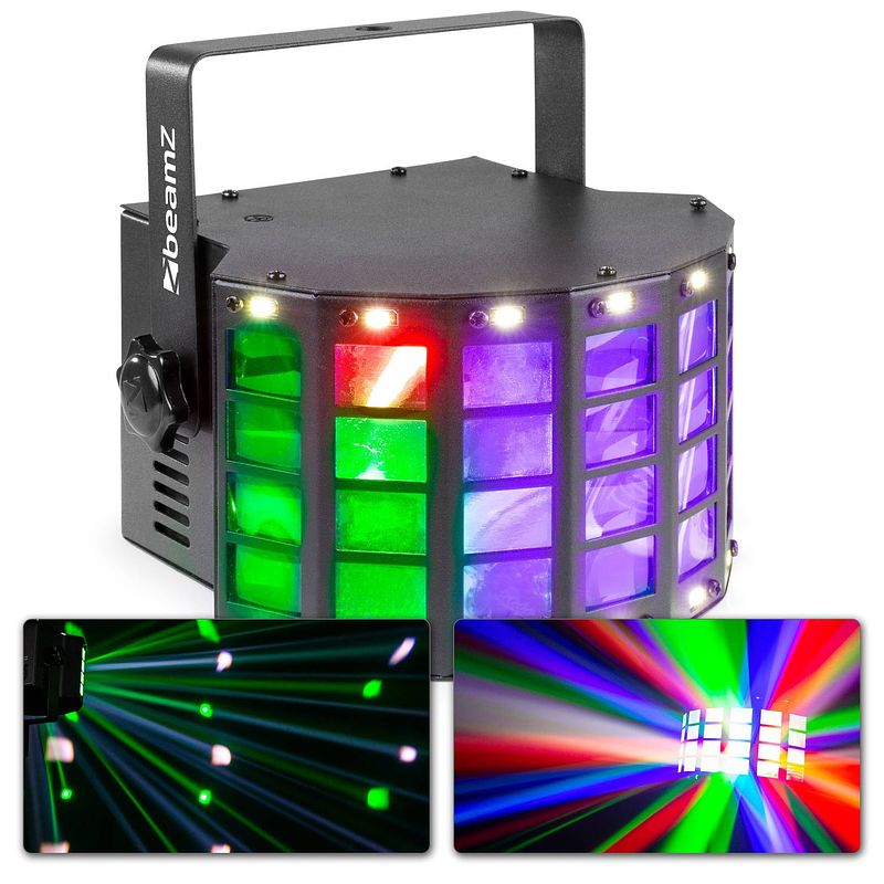 Foto van Discolamp - beamz derbystrobe - 2-in-1 led lichteffect met afstandsbediening