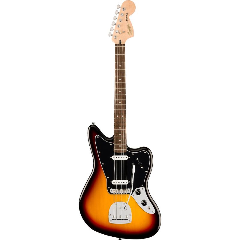 Foto van Squier affinity series jaguar il 3-color sunburst elektrische gitaar