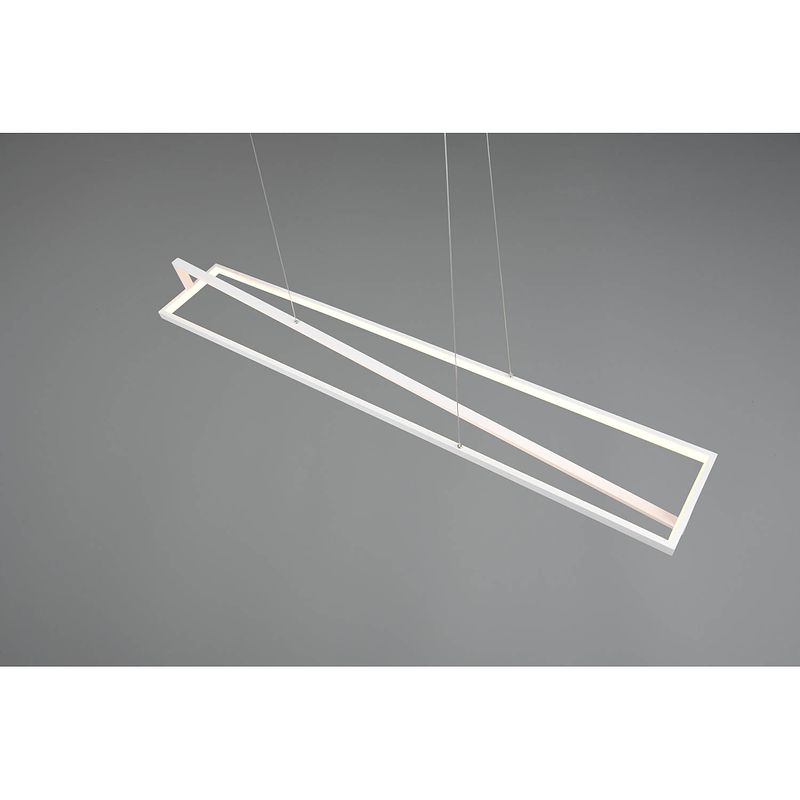 Foto van Moderne hanglamp edge - metaal - wit