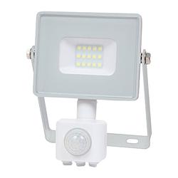 Foto van V-tac vt-10-s-w led schijnwerper met sensor - 10 w - 800 lm - 4000k -