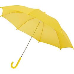 Foto van Storm paraplu voor kinderen 77 cm doorsnede geel - paraplu's