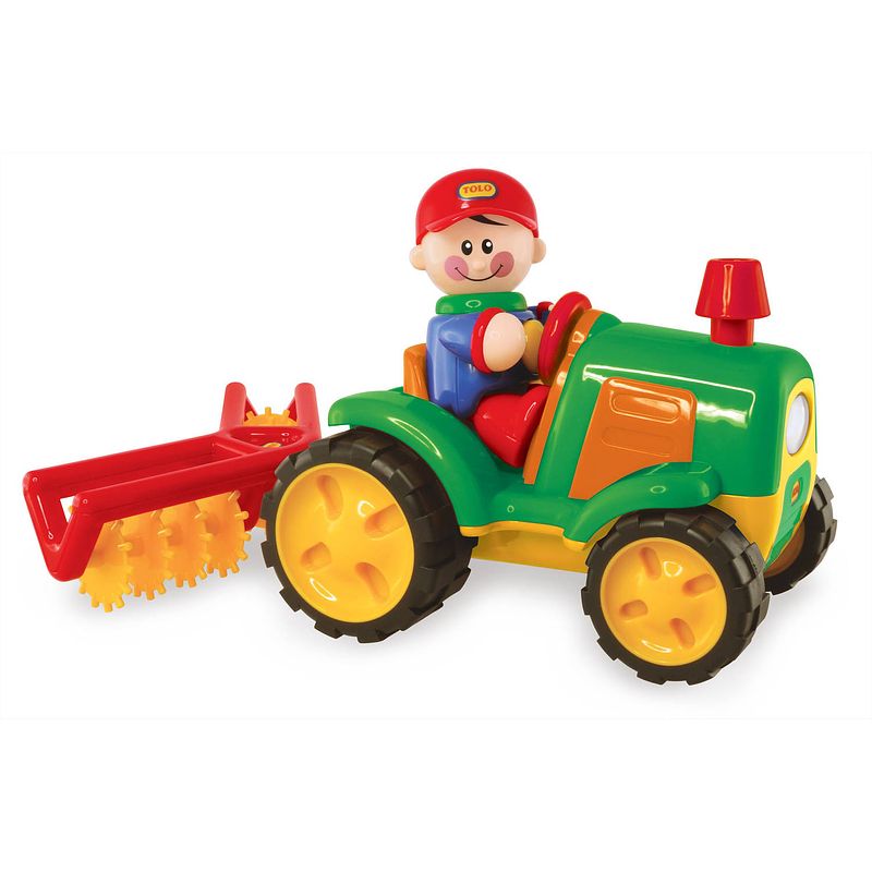 Foto van Tolo toys tolo first friends elektronisch speelgoedvoertuig - tractor met ploeg